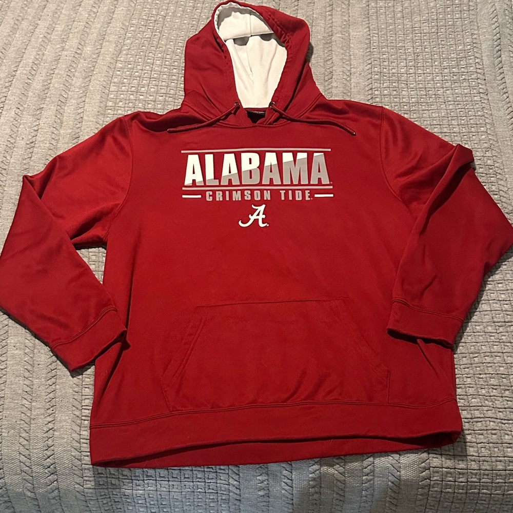 Colosseum Red Pullover Hoodie with White Hood Lining